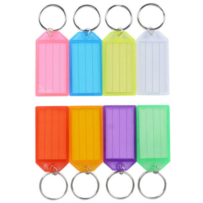 Snap Key Tags - Assorted Colours (100)