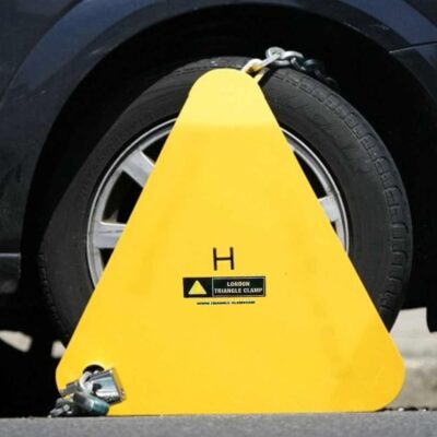 Wheel Clamp Yellow Triangle excl Lock